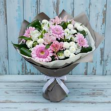Букет цветов из:  Герберы, Альстромерии и Хризантемы в Этоке