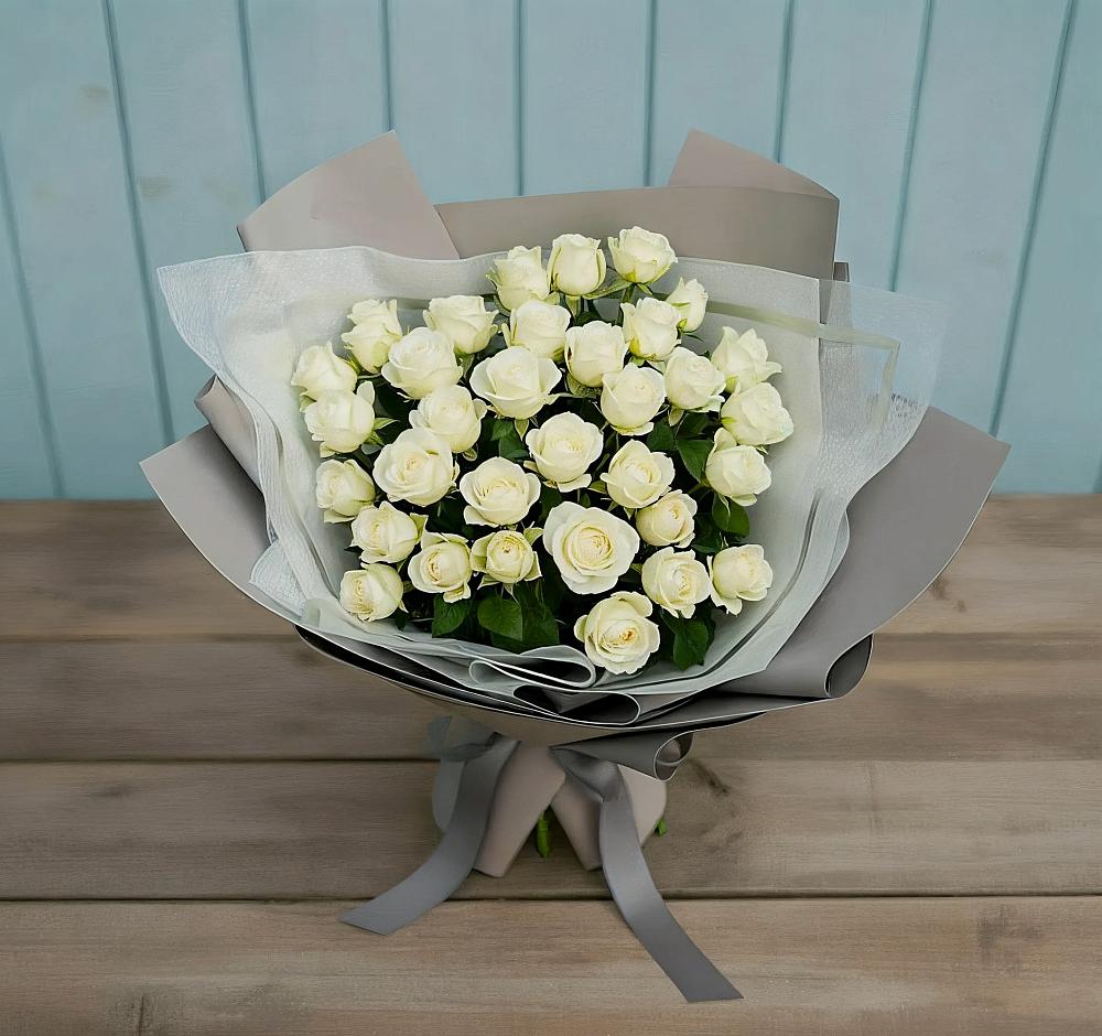 Букет Белоснежная нежность в Этоке