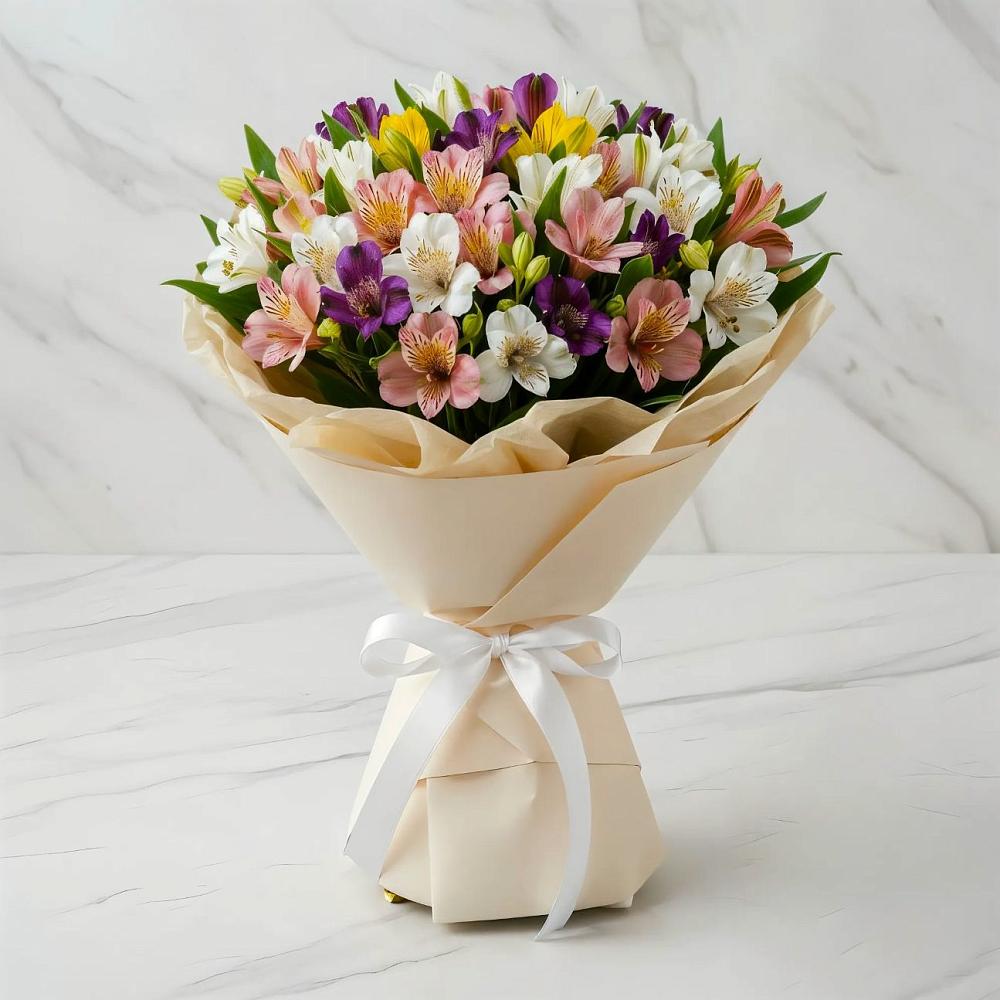 Букет цветов из: Альстромерии в Этоке