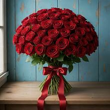 Букет Красные розы Блэк Меджик в Этоке
