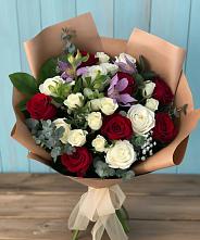 Букет цветов из:  Розы и Альстромерии в Этоке