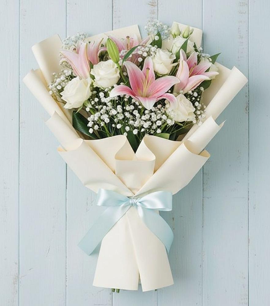 Букет цветов из: Лилии в Этоке