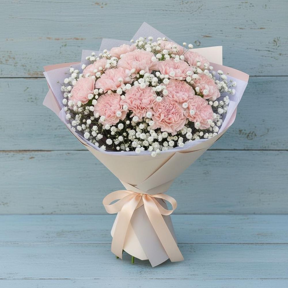 Букет цветов из: Гвоздики в Этоке