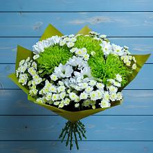 Букет цветов из:  Хризантемы #REPLACE_PRED# Этоке