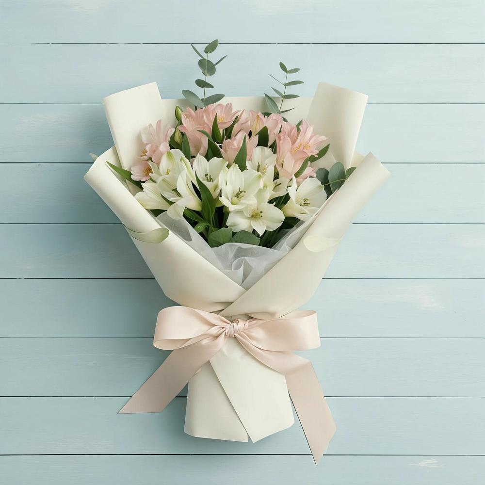 Букет цветов из: Альстромерии в Этоке