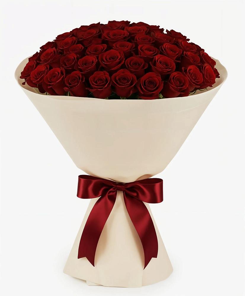 Букет 101 Бордовая роза Блэк Бакарра в Этоке